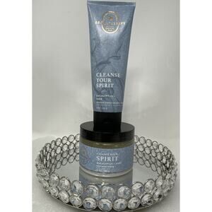 Bath & Body Works CLEANSE YOUR SPIRIT EUCALYPTUS + SAGE Salt Body Scrub & Cream